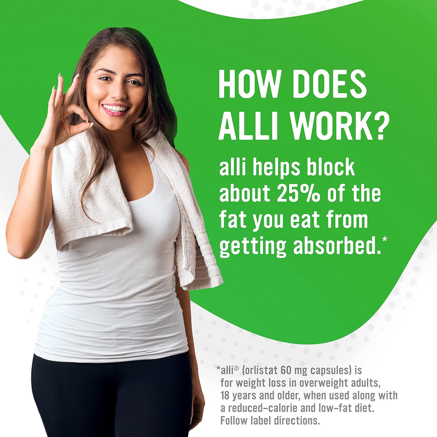 alli Diet Weight Loss Supplement Pills – Orlistat 60mg Capsules for Weight Manag