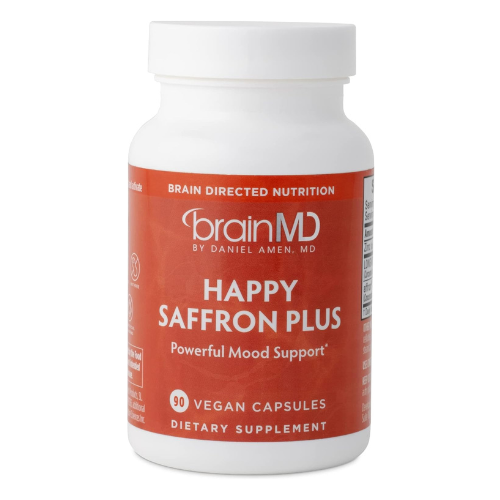 BRAINMD Dr. Amen Happy Saffron Plus – Mood Support Supplement with Saffron Extra