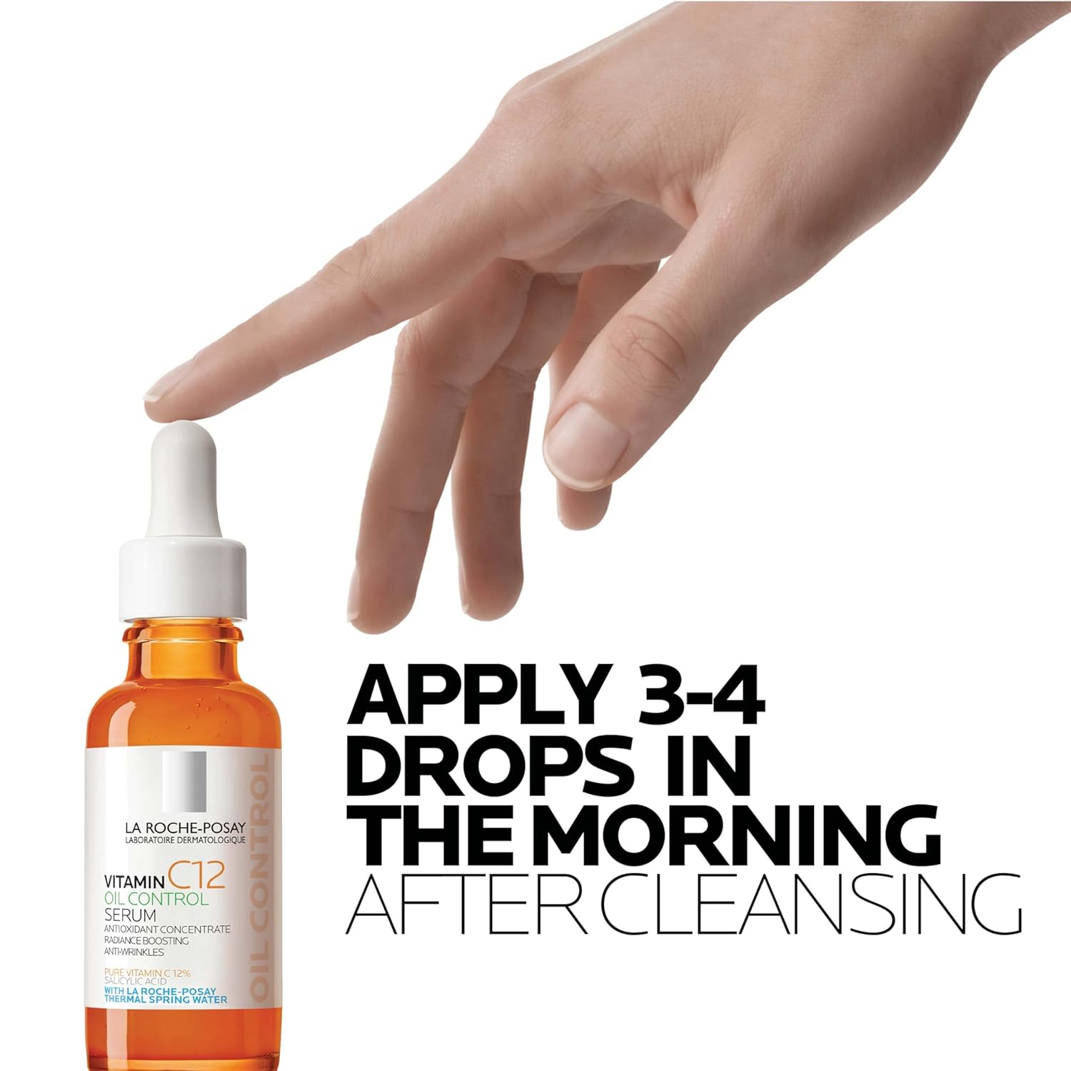 La Roche-Posay Pure 12% Vitamin C Face Serum – Brightening & Anti-Wrinkle Serum 