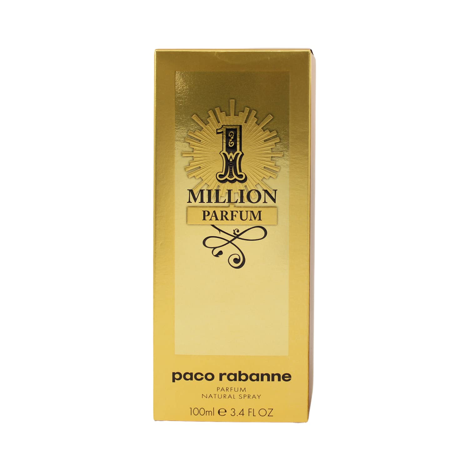 Paco Rabanne One Million Parfum for Men 3.4 oz – Intense Woody Spicy Cologne