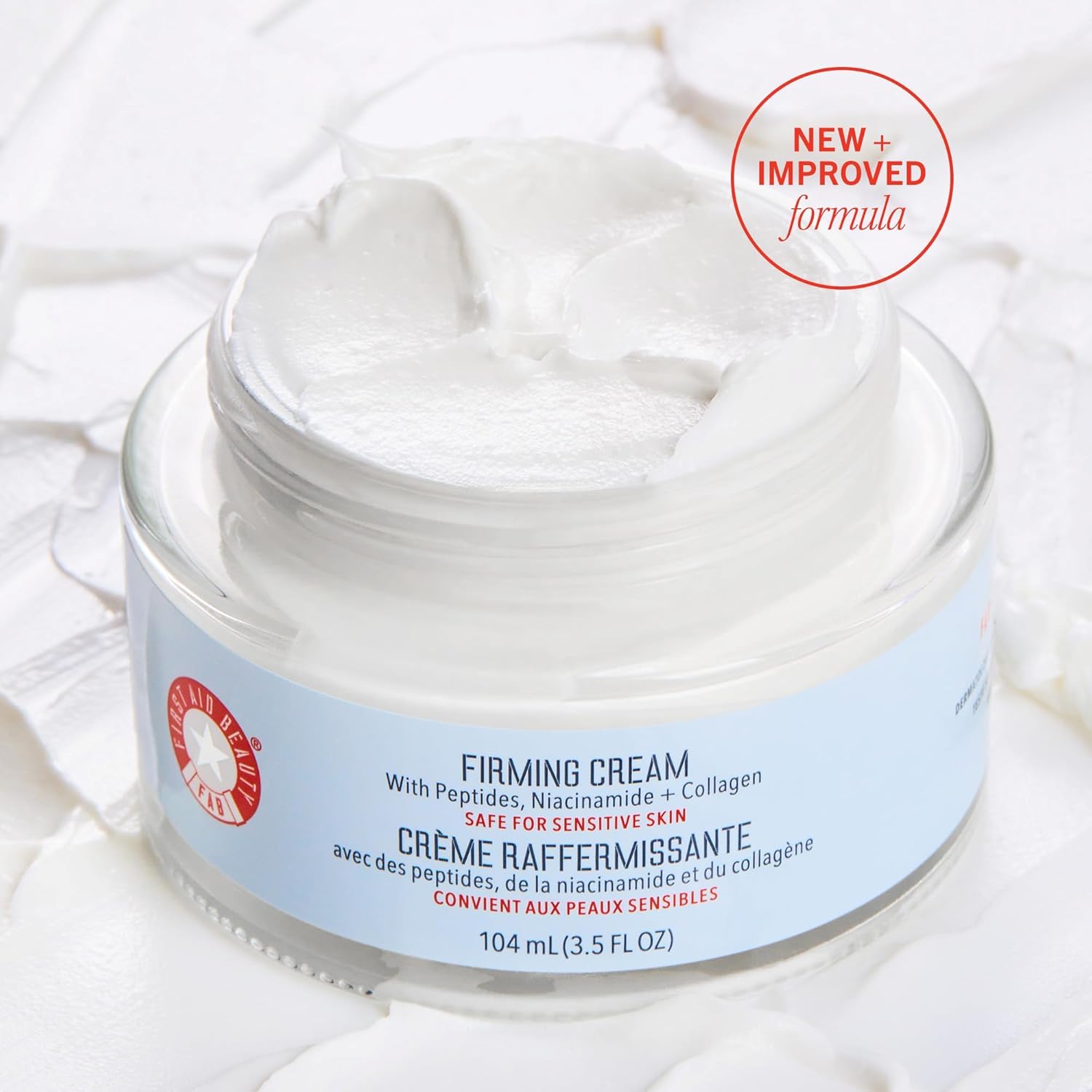 First Aid Beauty Firming Collagen Cream – Anti-Aging Day & Night Moisturizer wit