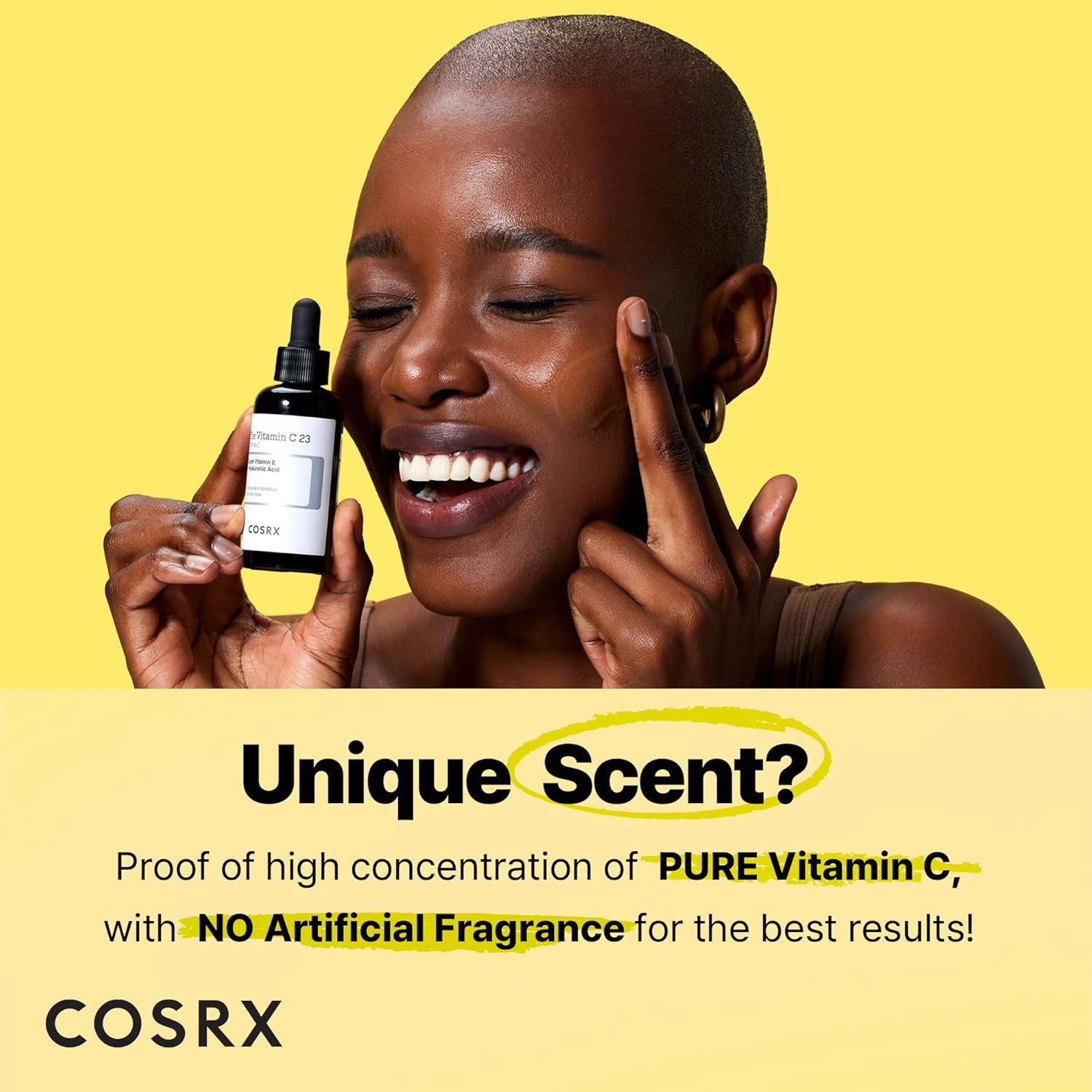 COSRX Pure Vitamin C 23% Serum with Vitamin E & Hyaluronic Acid – Brightening, H