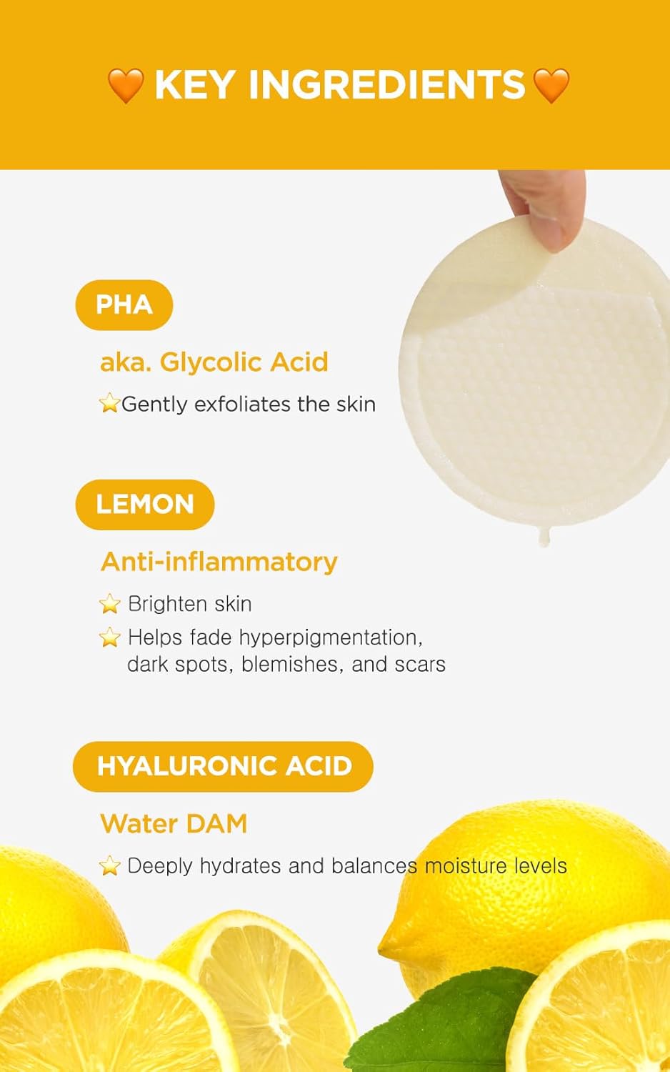 DERMALOGY by NEOGENLAB Bio-Peel Gauze Peeling Pads Lemon – Brightening Exfoliati