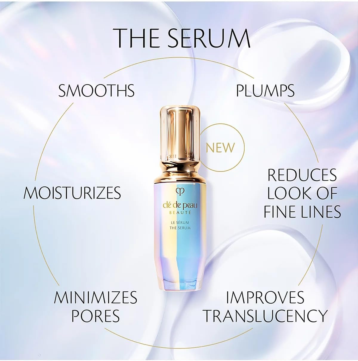Clé de Peau Beauté The Serum – Luxury Anti-Aging Hydrating Face Serum for Radian