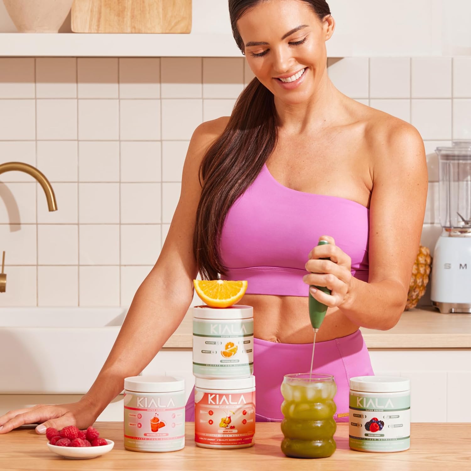 Kiala Nutrition Super Greens – Organic Greens Powder with Spirulina & Chlorella 