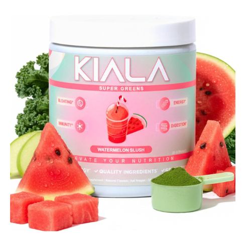 Kiala Nutrition Super Greens – Organic Greens Powder with Spirulina & Chlorella 