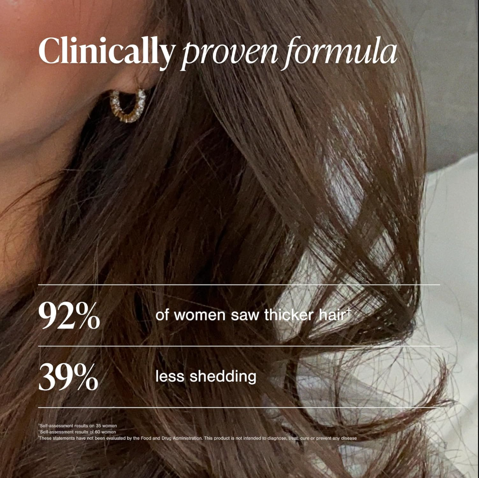 Viviscal Hair Growth Supplements for Women, Thicker Fuller Hair Support for Thinning Hair and Hair Loss, with Biotin and Marine Collagen, Drug-Free, 180 Tablets