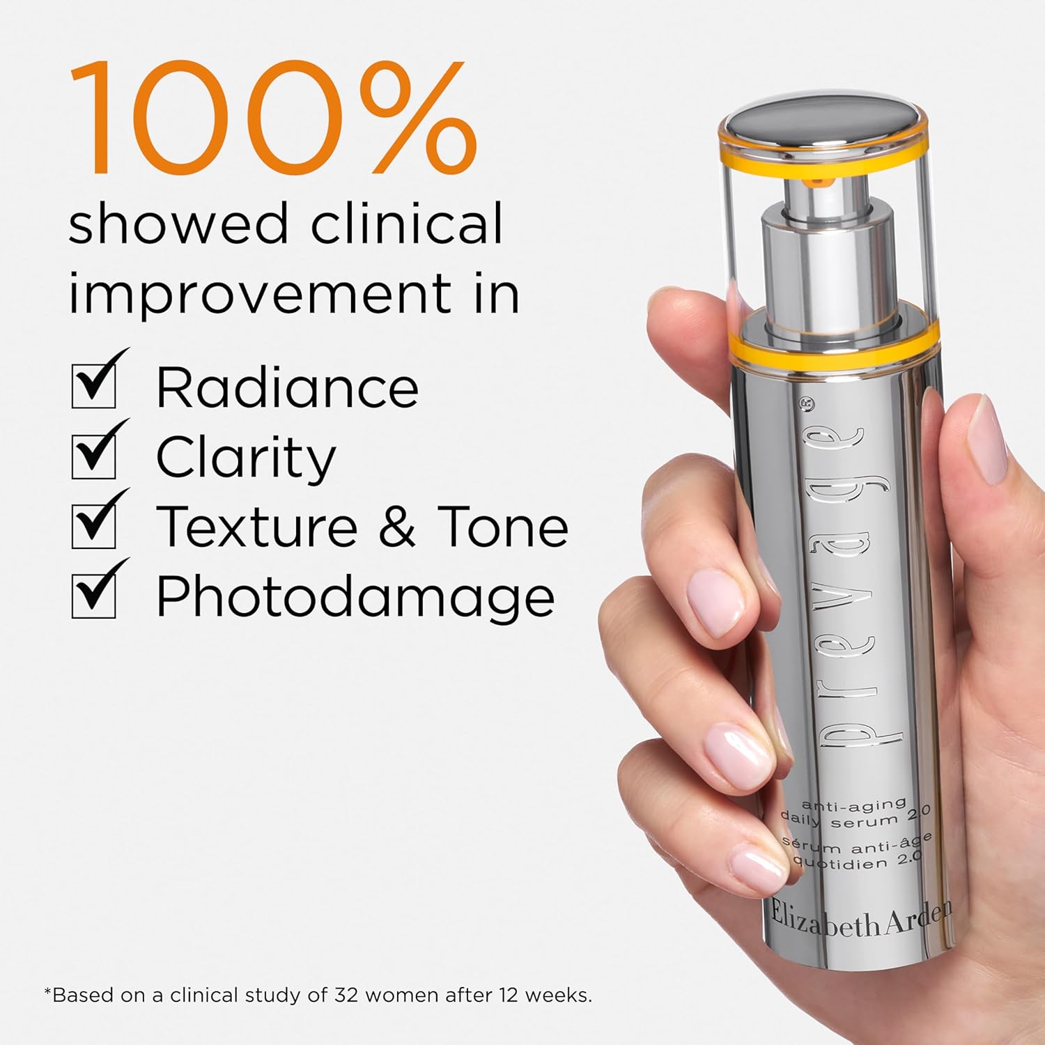 Elizabeth Arden PREVAGE Anti-Aging Face Serum 2.0  1.7 oz – Brightening Dark Spot Corrector with Idebenone