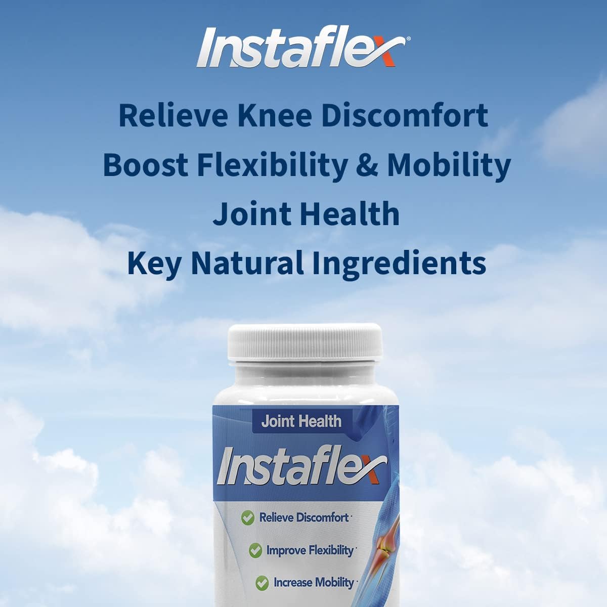 Instaflex Joint Support Supplement – Glucosamine, MSM, Turmeric & Hyaluronic Acid (90 Capsules) for Men & Women