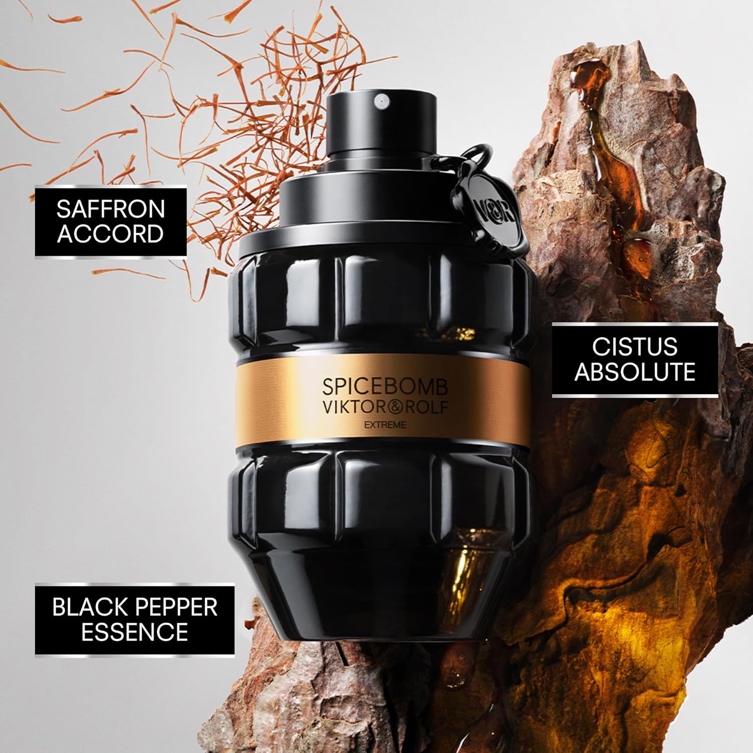 Viktor & Rolf Spicebomb Extreme Eau de Parfum for Men 3 oz – Woody Spicy Amber Vanilla Cologne