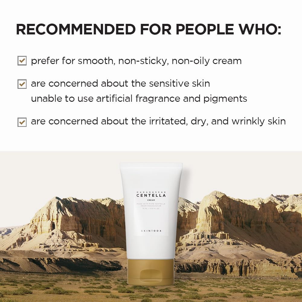 SKIN1004 Madagascar Centella Advanced Repair Cream, Organic Ingredients for Hydr
