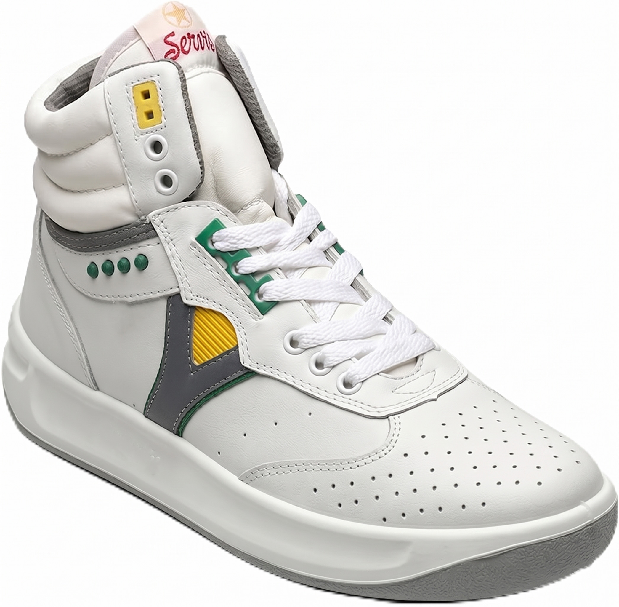 (SIZE 11) High Top Fashion Sneakers Men Afghani Tali Style OG, PU Sole, Superior Cushioning, Comfortable Lace Up Round Toe Shoes